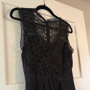 Elegant Black Lace Dress